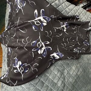 DKNY Black and White Patterned Dress